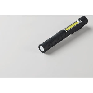 Torcia magnetica a LED Nero - personalizzabile con logo