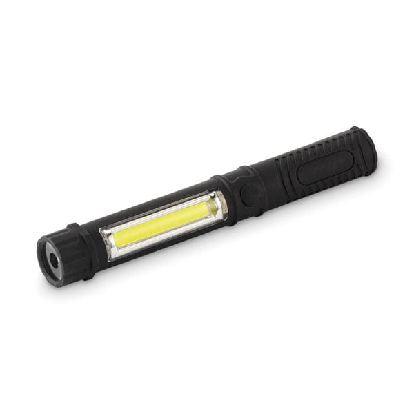 Torcia magnetica a LED Nero - personalizzabile con logo