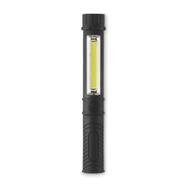 Torcia magnetica a LED Nero - personalizzabile con logo