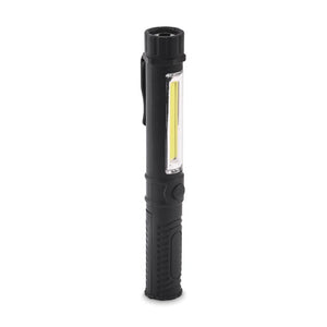 Torcia magnetica a LED Nero - personalizzabile con logo