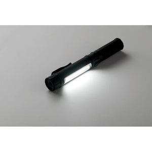 Torcia magnetica a LED Nero - personalizzabile con logo