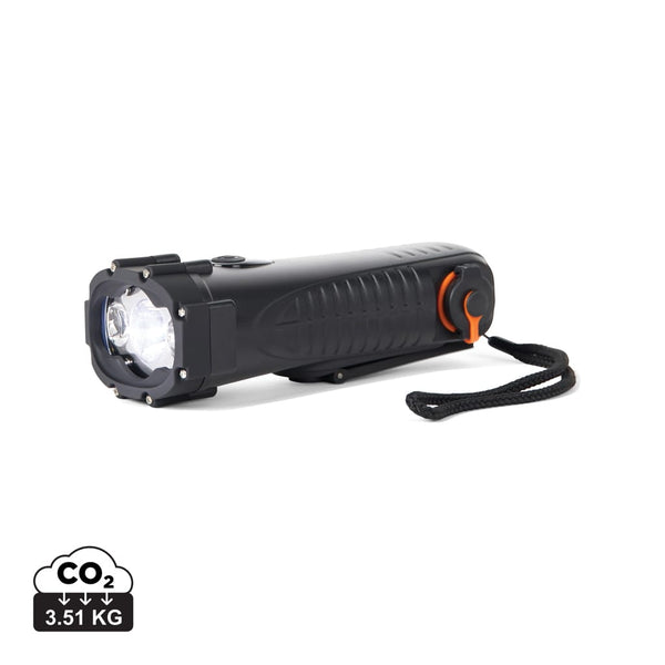 Torcia multifunzione impermeabile Nordic Drift Everest IPX8 nero - personalizzabile con logo