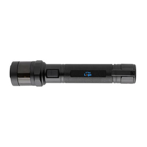 Torcia per auto Gear X RCS in alluminio riciclato nero - personalizzabile con logo