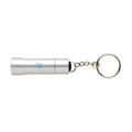 Torcia portachiavi Flash in alluminio riciclato RCS grigio - personalizzabile con logo