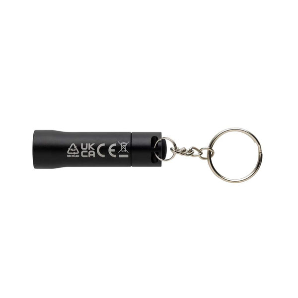 Torcia portachiavi Flash in alluminio riciclato RCS - personalizzabile con logo