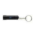Torcia portachiavi Flash in alluminio riciclato RCS nero - personalizzabile con logo