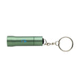 Torcia portachiavi Flash in alluminio riciclato RCS verde - personalizzabile con logo