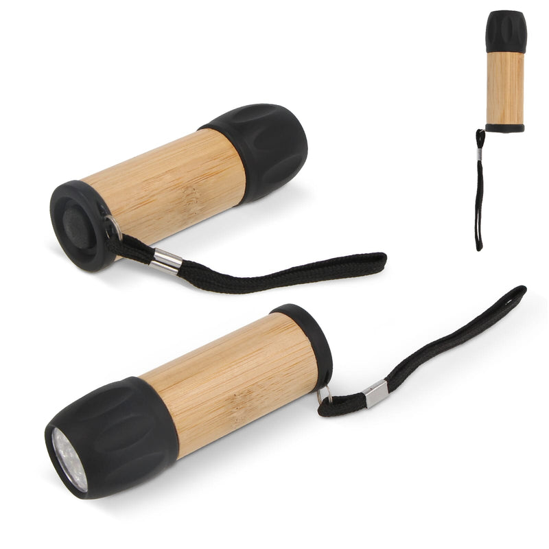 Torcia R-ABS e Bambù Nero - personalizzabile con logo