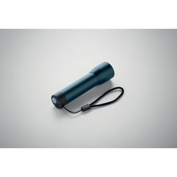 Torcia ricaricabile in alluminio riciclato - personalizzabile con logo