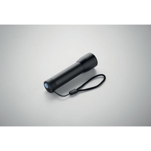 Torcia ricaricabile in alluminio riciclato - personalizzabile con logo
