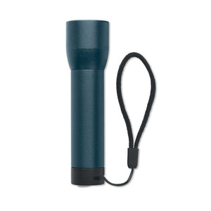 Torcia ricaricabile in alluminio riciclato - personalizzabile con logo