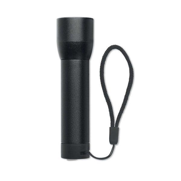 Torcia ricaricabile in alluminio riciclato - personalizzabile con logo