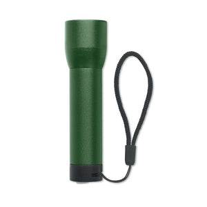 Torcia ricaricabile in alluminio riciclato - personalizzabile con logo