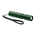 Torcia ricaricabile in alluminio verde - personalizzabile con logo