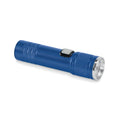 Torcia ricaricabile. Luce COB Blu - personalizzabile con logo