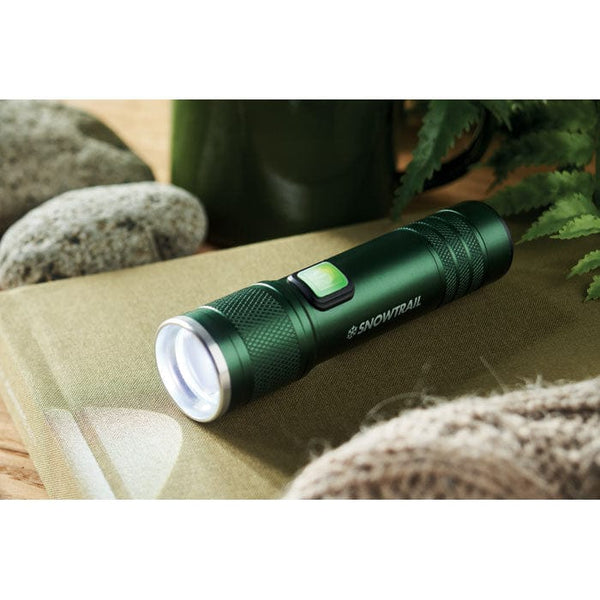 Torcia ricaricabile. Luce COB - personalizzabile con logo