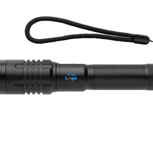 Torcia ricaricabile USB Gear X nero - personalizzabile con logo