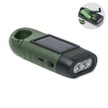 Torcia solare con dinamo verde - personalizzabile con logo