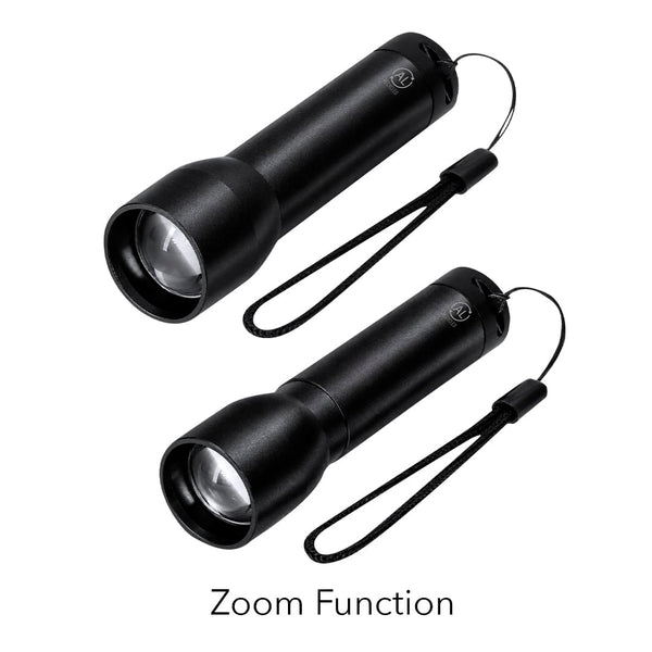 Torcia Tivar nero - personalizzabile con logo