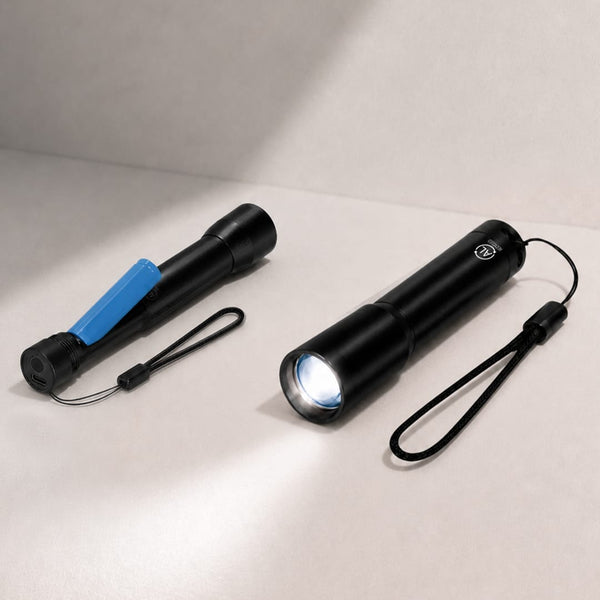 Torcia Tivar nero - personalizzabile con logo