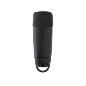 Torcia USB leggera in Plastica RCS con manovella nero - personalizzabile con logo