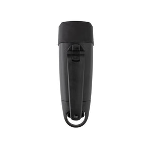 Torcia USB leggera in Plastica RCS con manovella nero - personalizzabile con logo