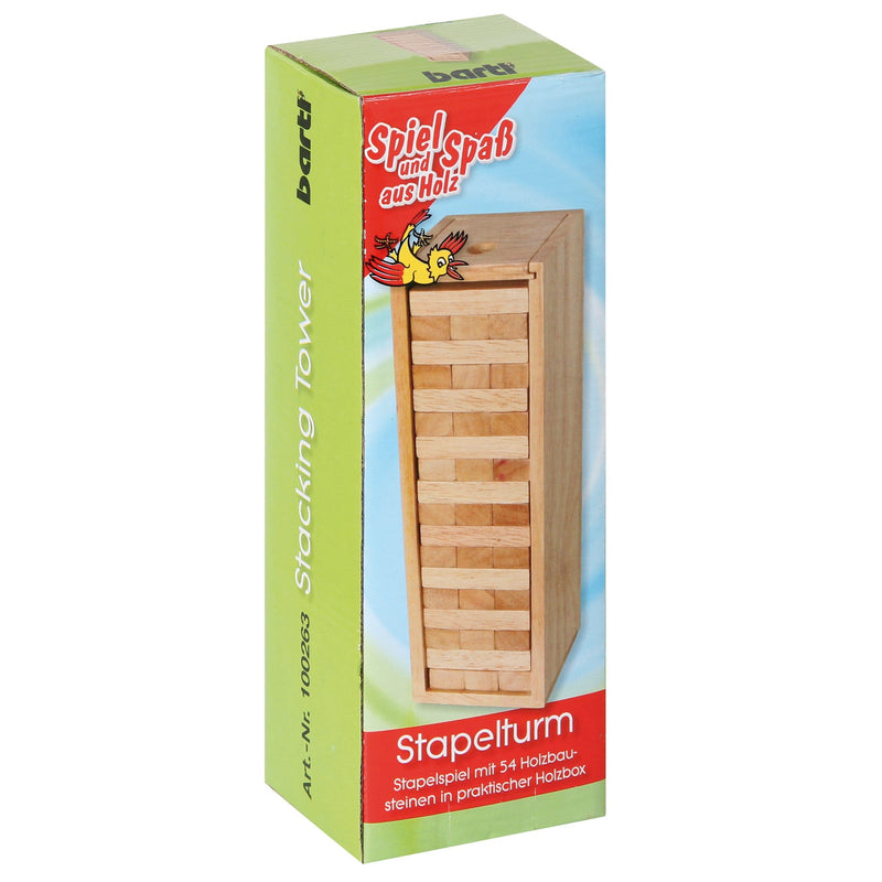 Torre impilabile con scatola di legno - personalizzabile con logo