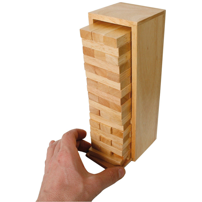 Torre impilabile con scatola di legno - personalizzabile con logo