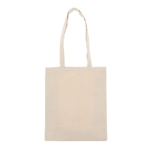 Tracolla tela di cotone OEKO-TEX® 280g/m² 32x13x40 cm Natural beige - personalizzabile con logo