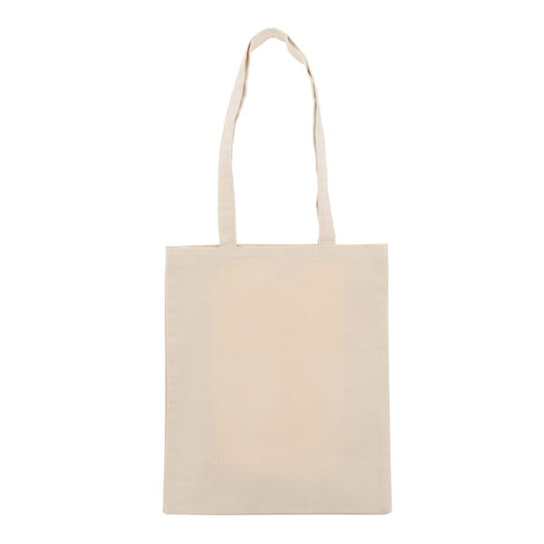 Tracolla tela di cotone OEKO-TEX® 280g/m² 32x13x40 cm Natural beige - personalizzabile con logo