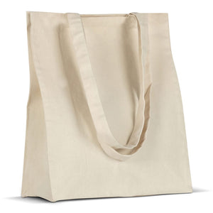 Tracolla tela di cotone OEKO-TEX® 280g/m² 32x13x40 cm Natural beige - personalizzabile con logo