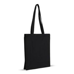 Tracolla tela di cotone OEKO-TEX® 280g/m² 32x13x40 cm Nero - personalizzabile con logo