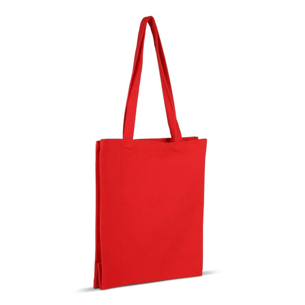 Tracolla tela di cotone OEKO-TEX® 280g/m² 32x13x40 cm Rosso - personalizzabile con logo