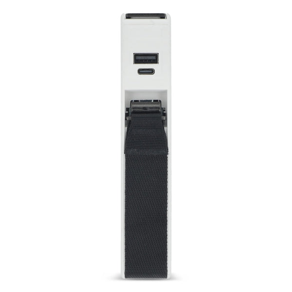 Travel Powerbank 5-in-1: Bilancia, torcia, righello, termometro. Bianco - personalizzabile con logo