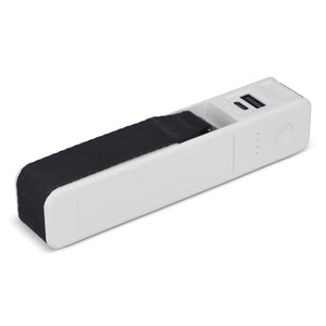Travel Powerbank 5-in-1: Bilancia, torcia, righello, termometro. Bianco - personalizzabile con logo