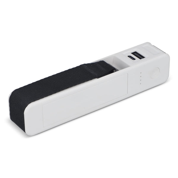 Travel Powerbank 5-in-1: Bilancia, torcia, righello, termometro. Bianco - personalizzabile con logo