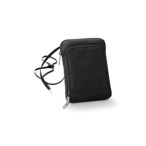 Travel Wallet nero - personalizzabile con logo