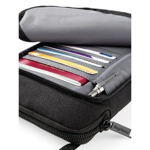 Travel Wallet nero - personalizzabile con logo