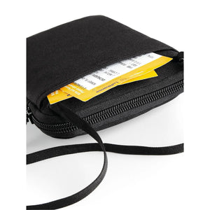 Travel Wallet nero - personalizzabile con logo