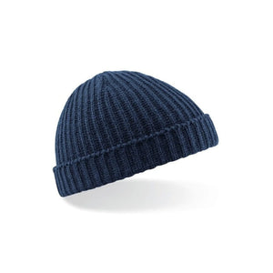 Trawler Beanie blu - personalizzabile con logo