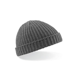 Trawler Beanie grigio - personalizzabile con logo