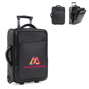 Trolley bagaglio a mano Nero - personalizzabile con logo