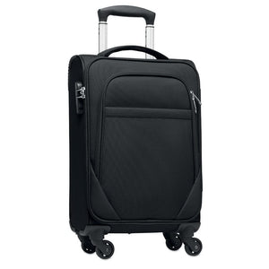 Trolley morbido 600D RPET Nero - personalizzabile con logo