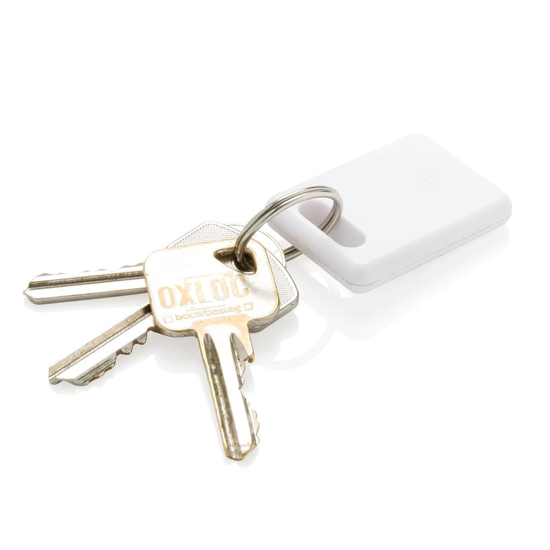 Trova chiavi Square 2.0 bianco - personalizzabile con logo
