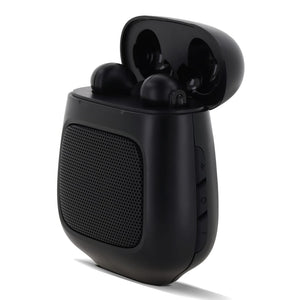 TruWireless Earbuds with Speaker 3W Nero - personalizzabile con logo