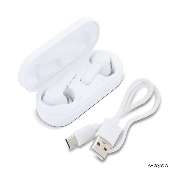 TW121 | Moyoo X121 Earbuds Bianco - personalizzabile con logo