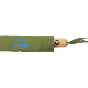 Mini ombrello bambù apri/chiudi 21" rPET 190T Impact AWARE™