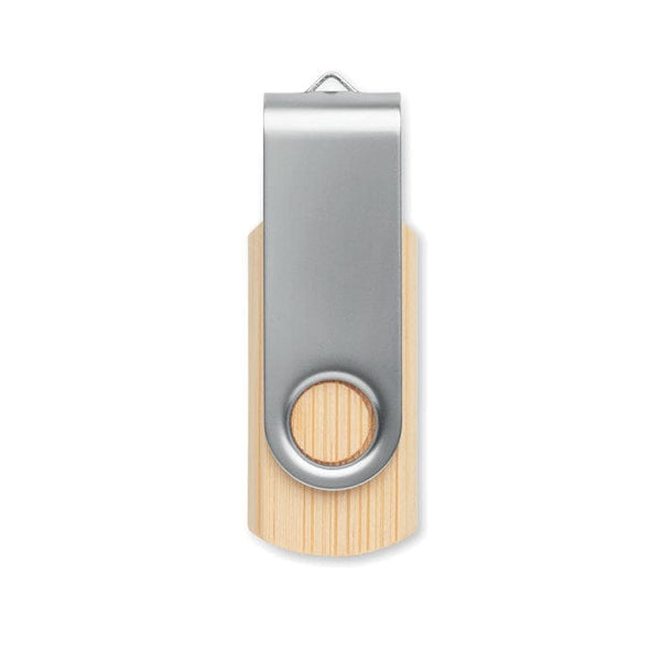 USB 16GB in bamboo natural - personalizzabile con logo