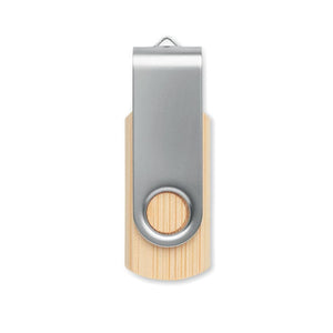 USB 16GB in bamboo natural - personalizzabile con logo