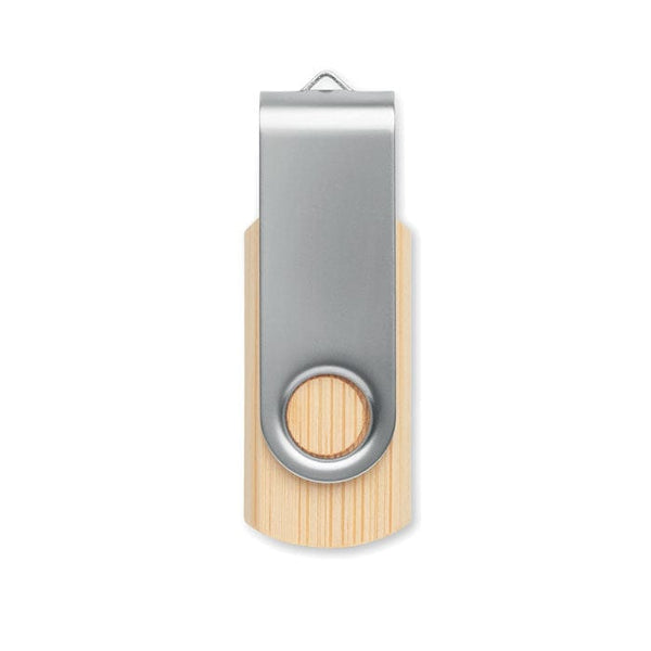 USB 16GB in bamboo natural - personalizzabile con logo